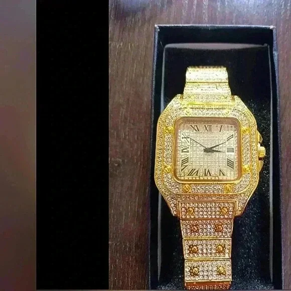 Square rhinestone watch - Picture 1 of 3
